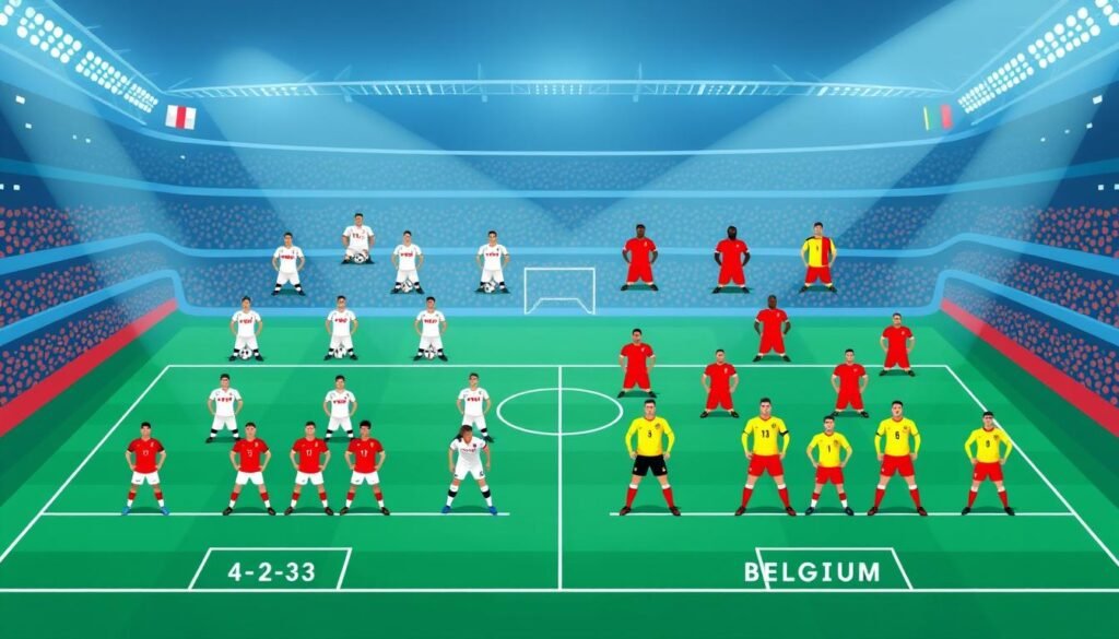 england national football team vs belgium national football team lineups